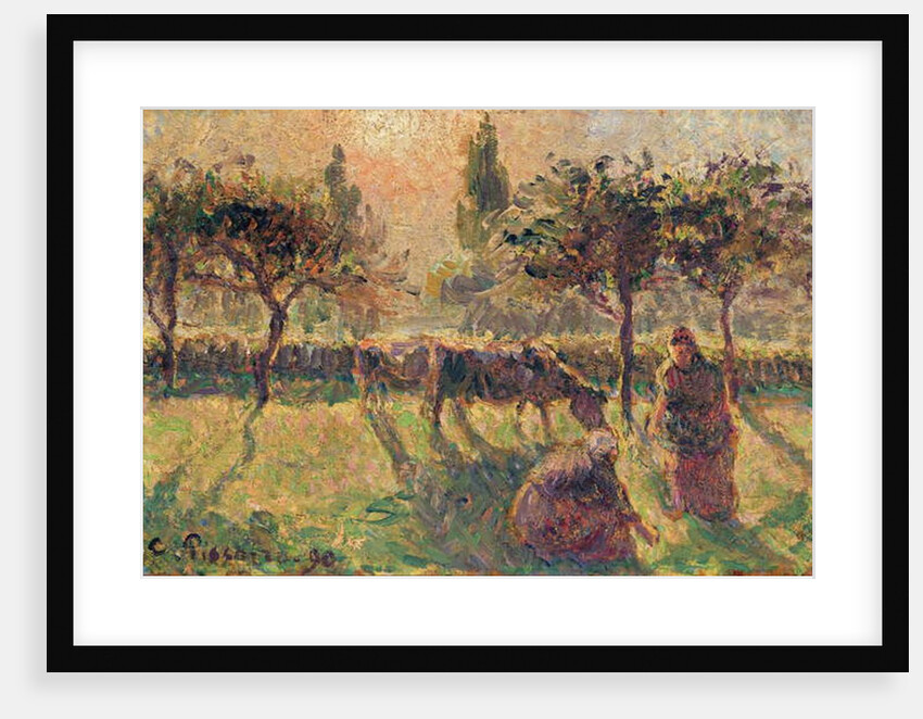 In the Fields, 1890 by Camille Pissarro