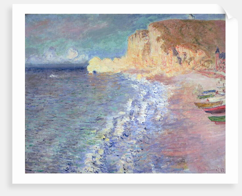Morning at Etretat, 1883 by Claude Monet