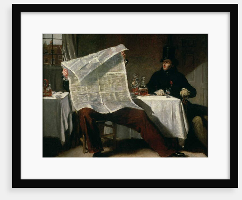Waiting for the Times, 1831 by Benjamin Robert Haydon