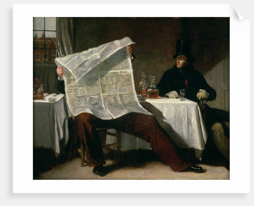 Waiting for the Times, 1831 by Benjamin Robert Haydon