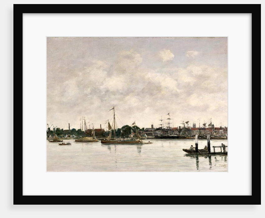 The Meuse at Dordrecht, 1874 by Eugene Louis Boudin