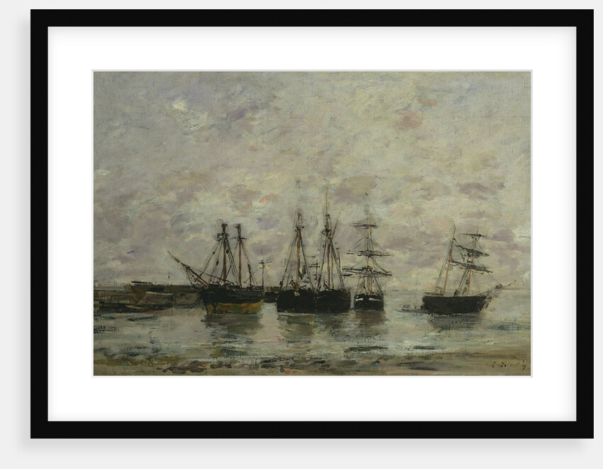 Portrieux, 1869 by Eugene Louis Boudin