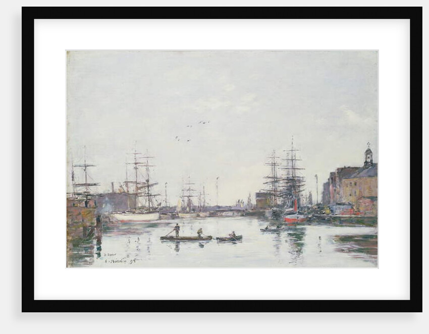 The Basin of the Barre, Le Havre, 1895 by Eugene Louis Boudin