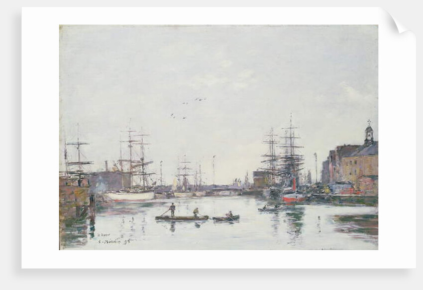 The Basin of the Barre, Le Havre, 1895 by Eugene Louis Boudin