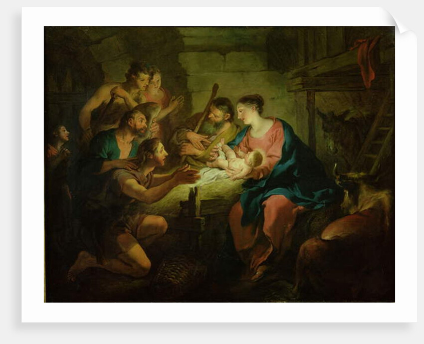 The Adoration of the Shepherds, 1725 by Jean Francois de Troy