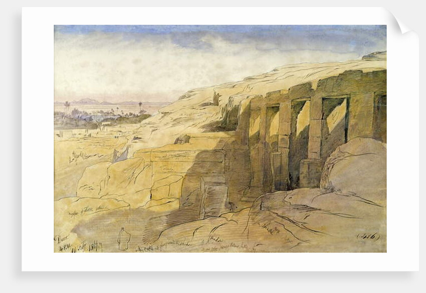 Derr, Egypt, 1867 by Edward Lear