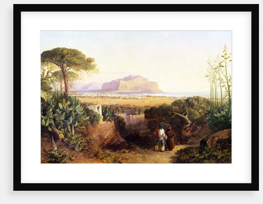 Palermo, Sicily, 1847 by Edward Lear