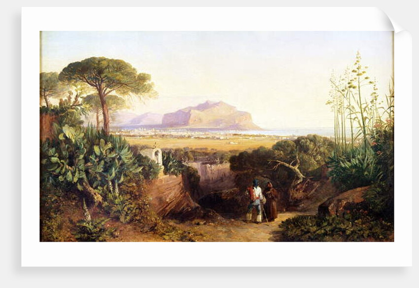 Palermo, Sicily, 1847 by Edward Lear