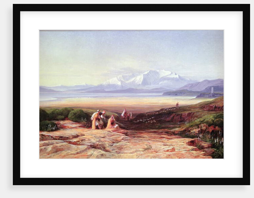 Mount Parnassus, Lake Cephissus and the Plains of Boetia, Greece, 1860 by Edward Lear