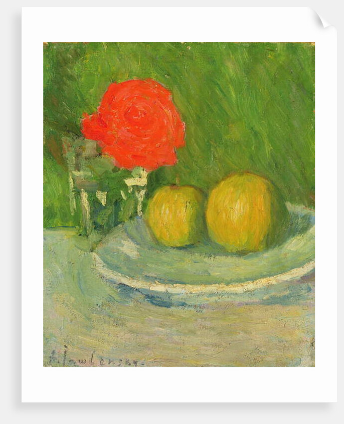 Apples and a Rose, 1905 by Alexej von Jawlensky