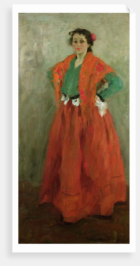 The Artist's Wife dressed as a Spanish Woman, c.1901 by Alexej von Jawlensky