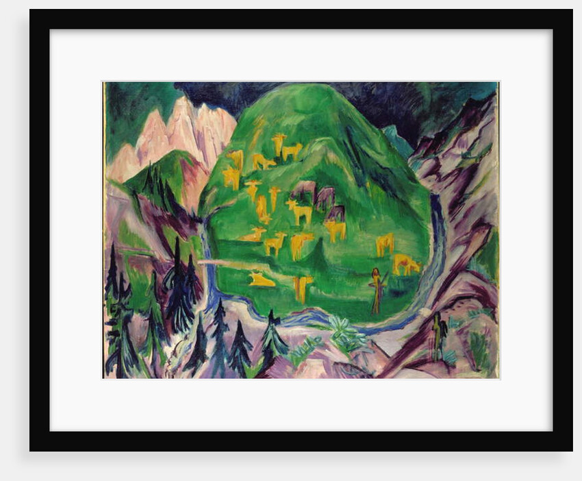 Field of Livestock, 1918 by Ernst Ludwig Kirchner