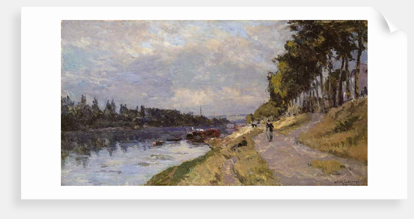 The Seine at Puteaux by Albert-Charles Lebourg