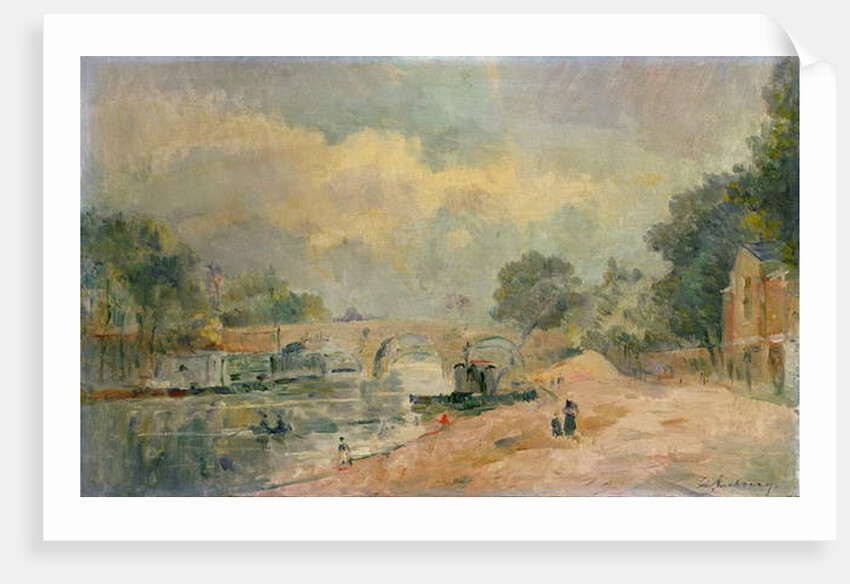 The Pont Marie by Albert-Charles Lebourg