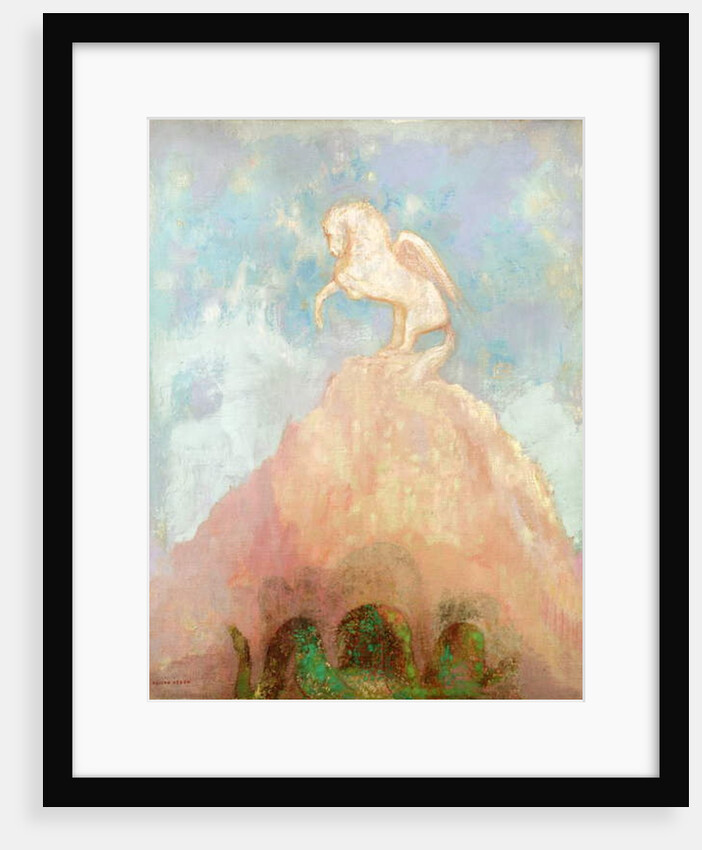 White Pegasus, c.1908 by Odilon Redon