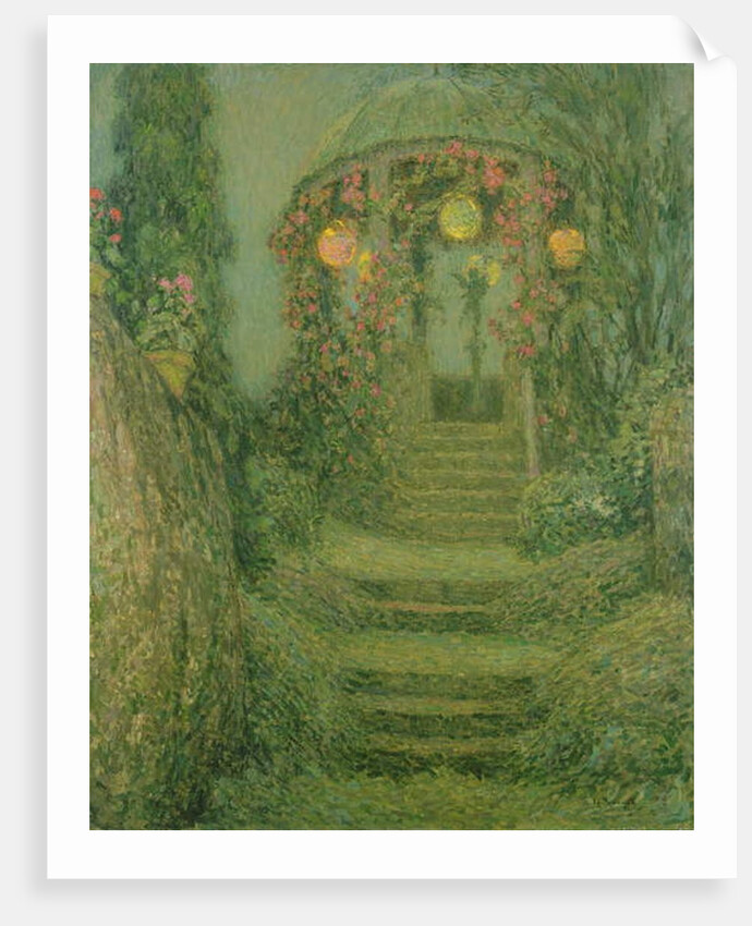 The Illuminated Pavilion by Henri Eugene Augustin Le Sidaner