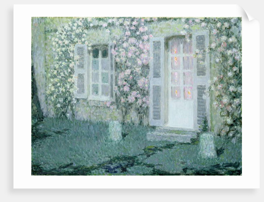 The House with Roses, 1936 by Henri Eugene Augustin Le Sidaner