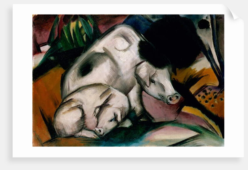 Pigs, c.1912 by Franz Marc
