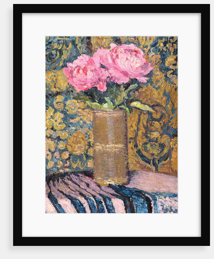 Peonies by Henri Jean Guillaume Martin