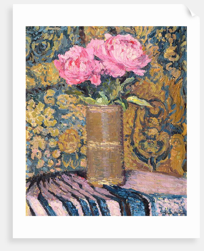 Peonies by Henri Jean Guillaume Martin