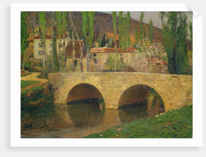 Hamlet by the Bridge by Henri Jean Guillaume Martin