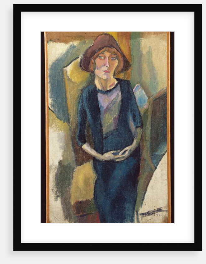 Hermine David in Blue, 1916 by Jules Pascin