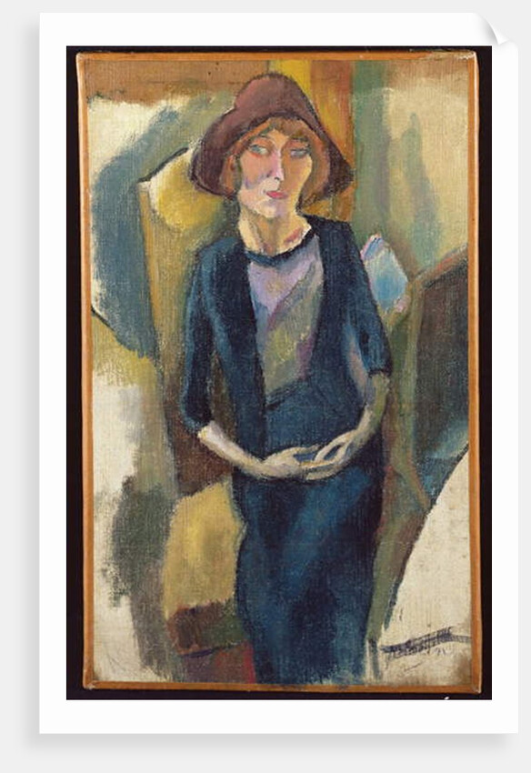 Hermine David in Blue, 1916 by Jules Pascin