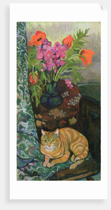 Bouquet and a Cat, 1919 by Marie Clementine Valadon