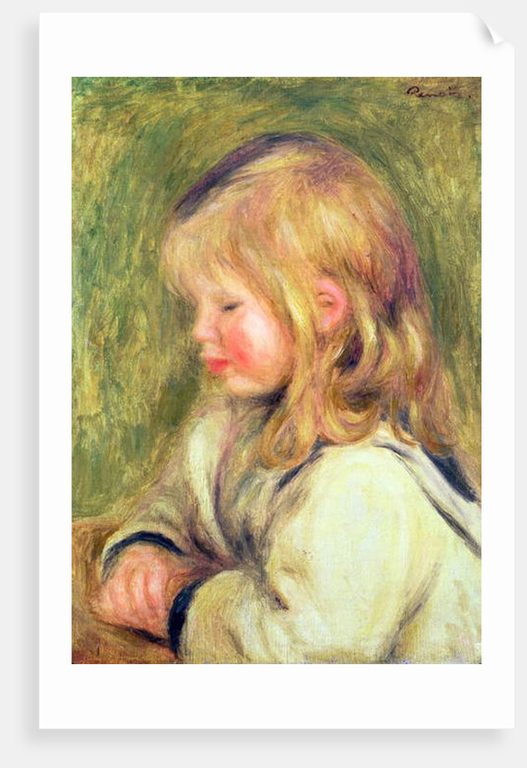 The Child in a White Shirt Reading, 1905 by Pierre Auguste Renoir