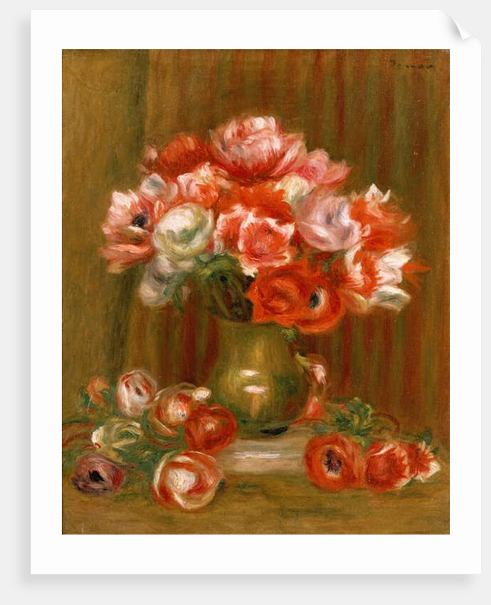 Anemones, 1909 by Pierre Auguste Renoir