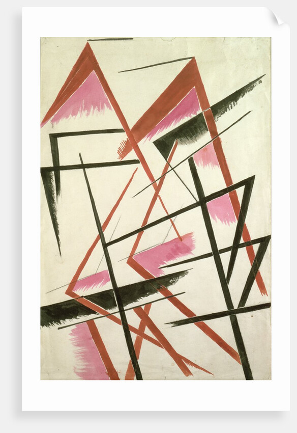 Linear Construction, c.1921 by Lyubov Sergeevna Popova
