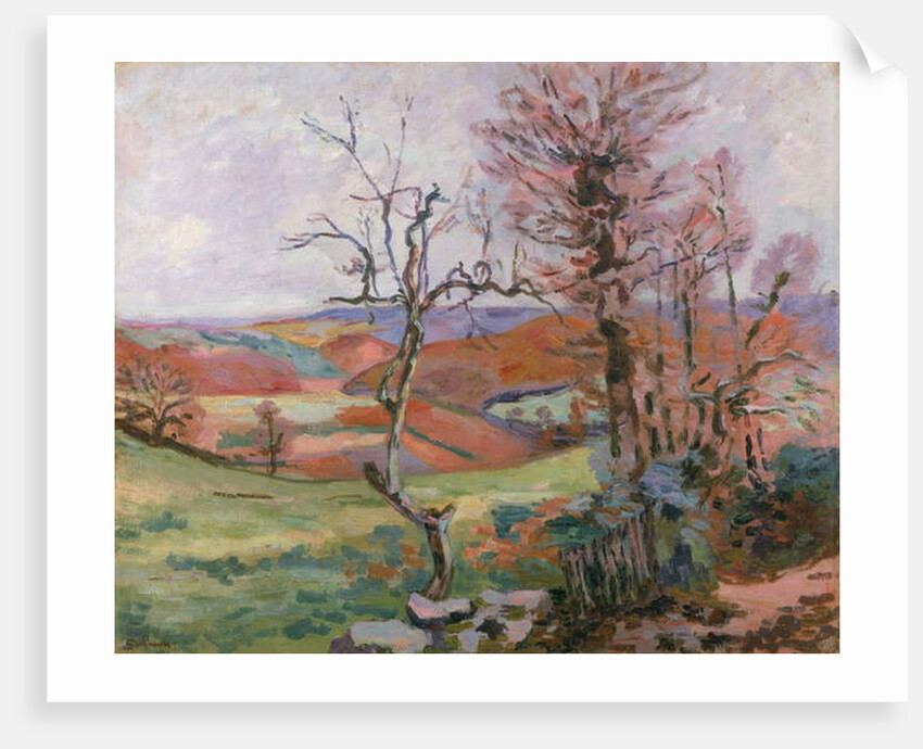 The Puy Barion at Crozant, Brittany by Jean Baptiste Armand Guillaumin