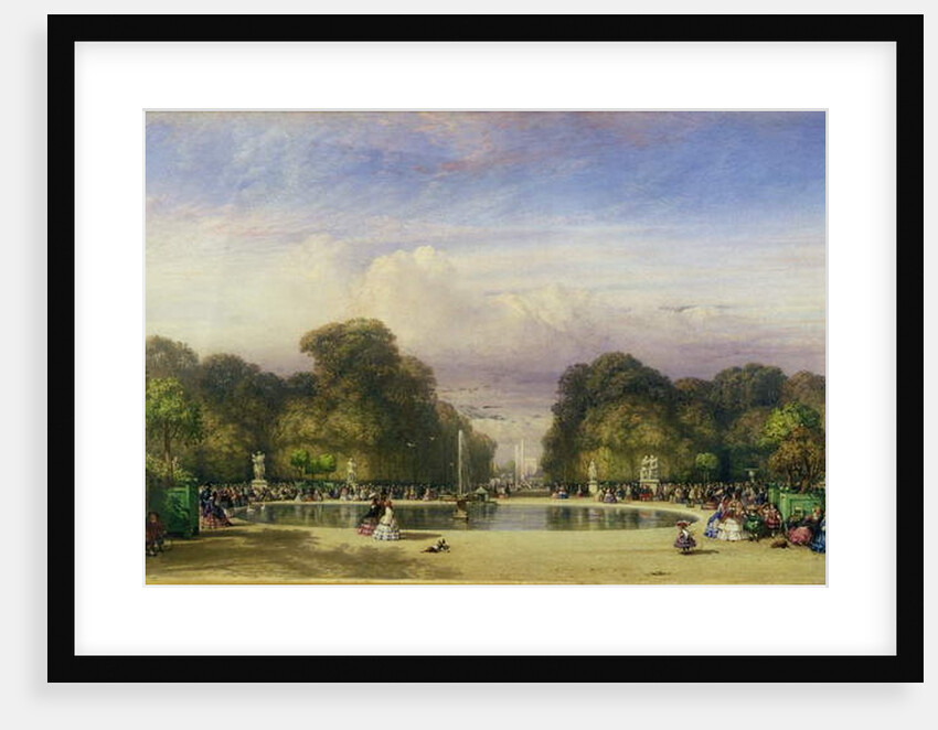 The Tuileries Gardens, with the Arc de Triomphe in the Distance, 1858 by William Wyld