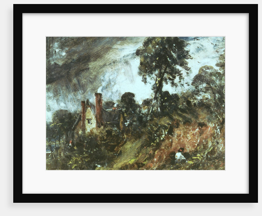 Cottage among Trees with a Sandbank, c.1830-36 by John Constable