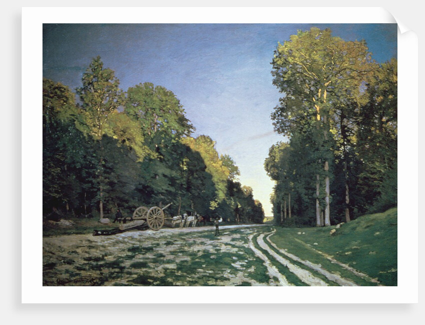 Route de Chailly, Fontainebleau, 1864 by Claude Monet