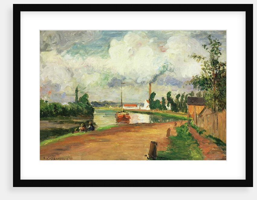 Fishermen on the Banks of the Oise, 1876 by Camille Pissarro