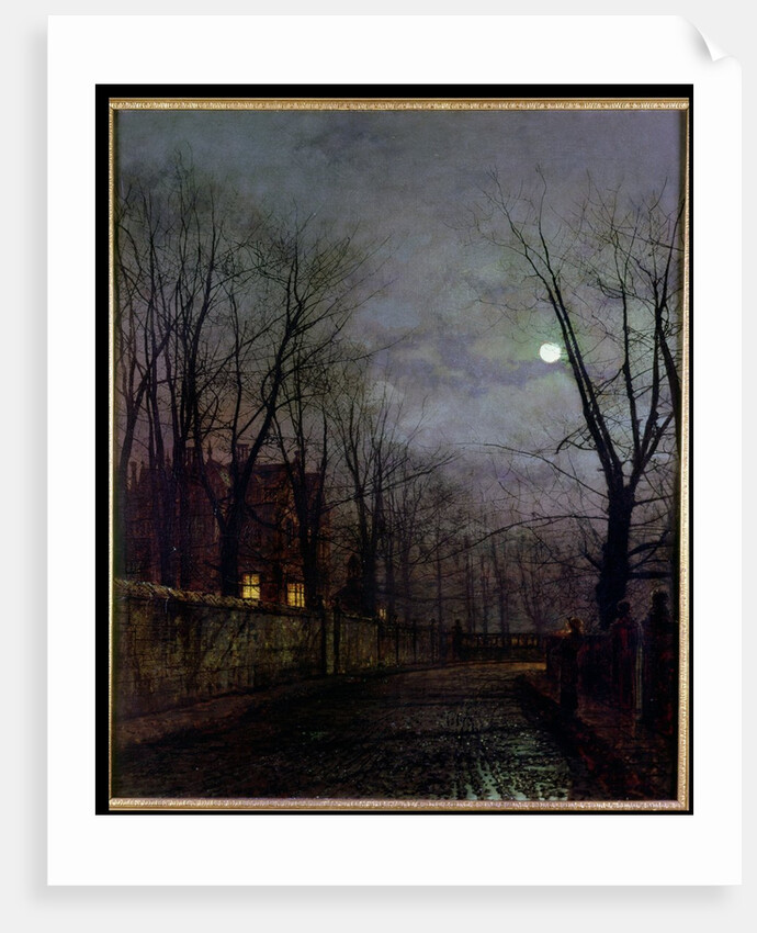 Moonlit Street Scene, 1882 by John Atkinson Grimshaw