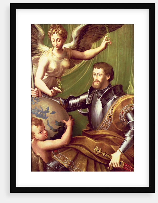 Emperor Charles V Receiving the World, c.1529 by Parmigianino