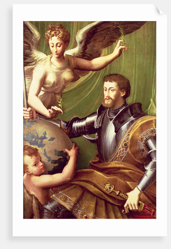 Emperor Charles V Receiving the World, c.1529 by Parmigianino