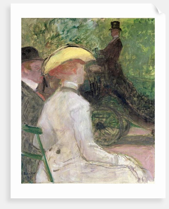 In the Bois de Boulogne, 1901 by Henri de Toulouse-Lautrec