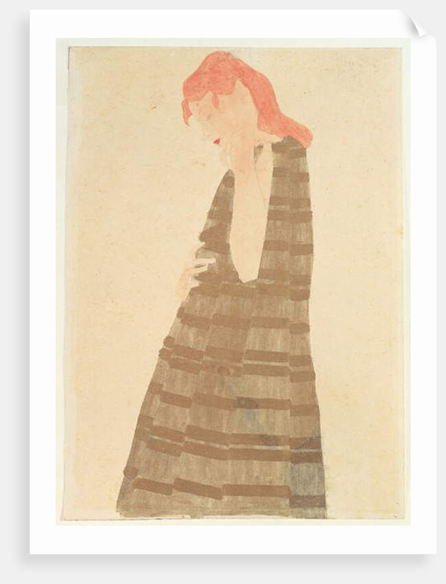 Woman in a Golden Cape, 1908 by Egon Schiele