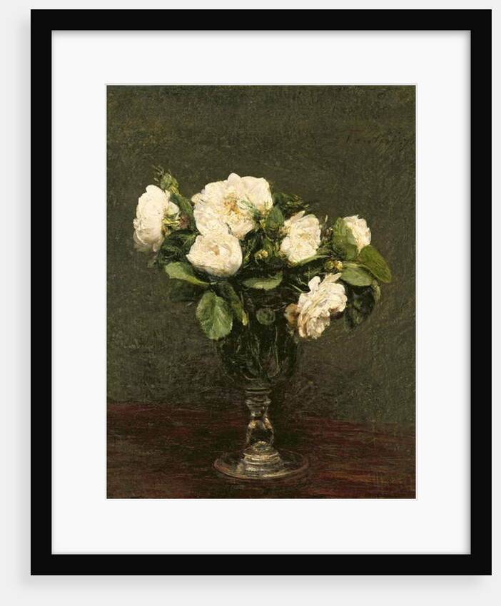 White Roses, 1875 by Ignace Henri Jean Fantin-Latour