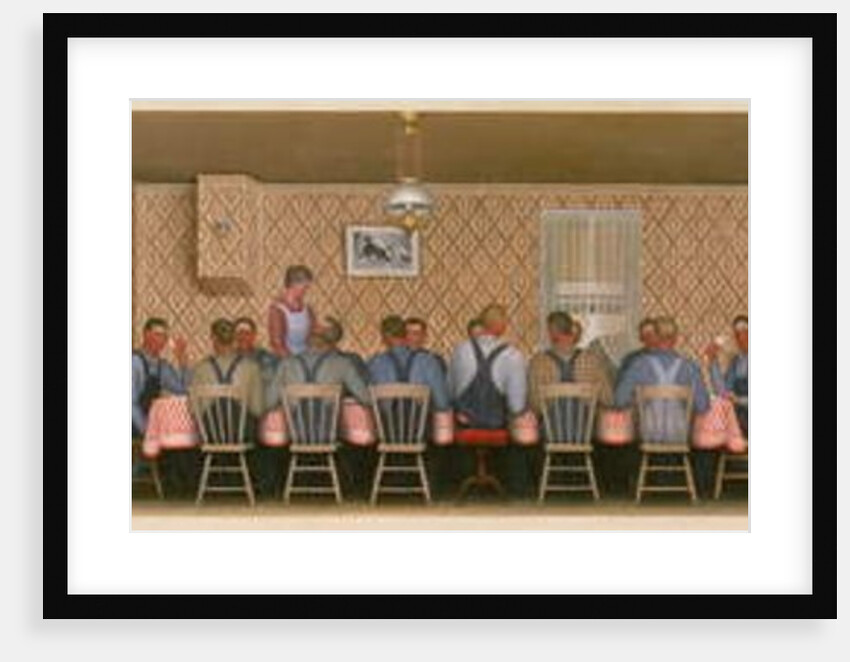 Dinner for the Threshers, 1934 by Grant Wood