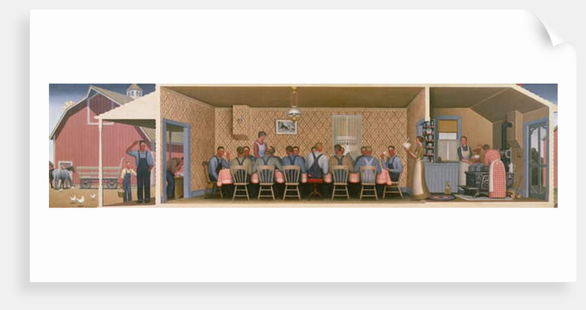 Dinner for the Threshers, 1934 by Grant Wood