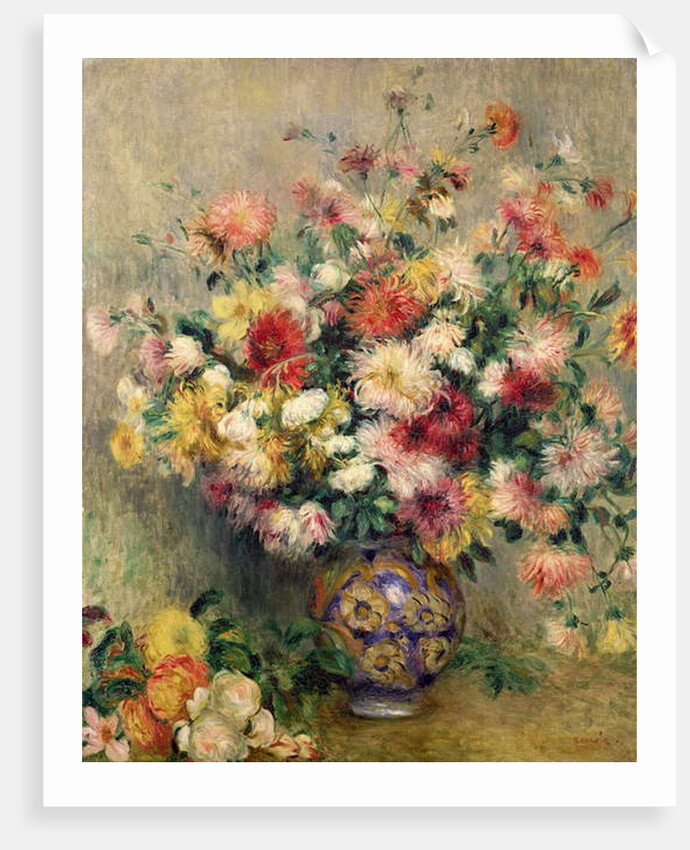 Dahlias by Pierre Auguste Renoir