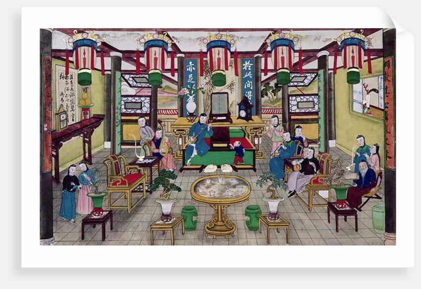 A Room in the House of Mr. Kong, a Peking Merchant by School Chinese