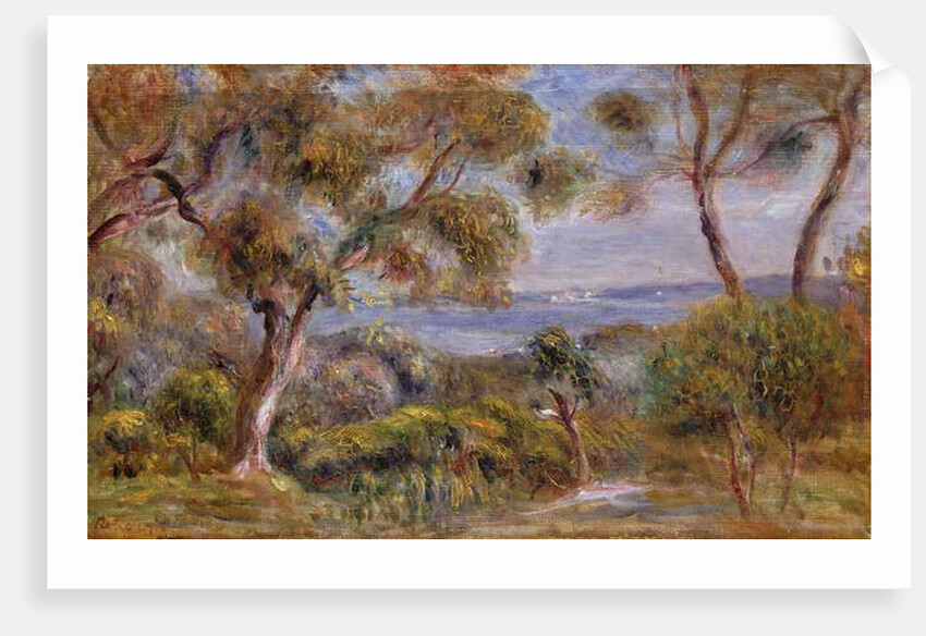 The Sea at Cagnes, c.1910 by Pierre Auguste Renoir