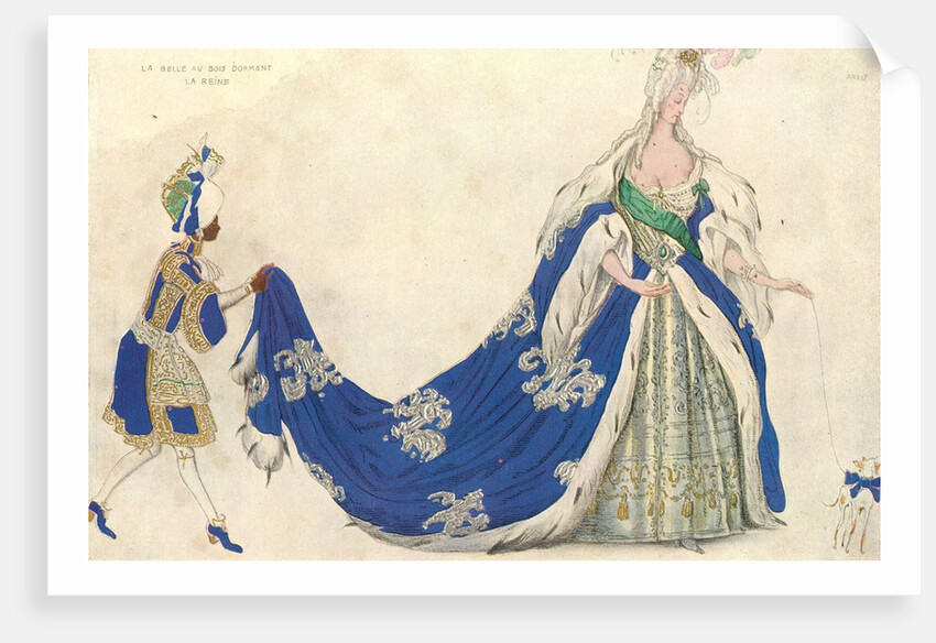 Costume design for the Queen in 'Sleeping Beauty', 1921 by Leon Bakst