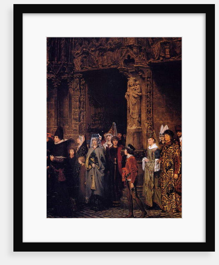 Leaving Church in the Fifteenth Century, 1864 by Lawrence Alma-Tadema