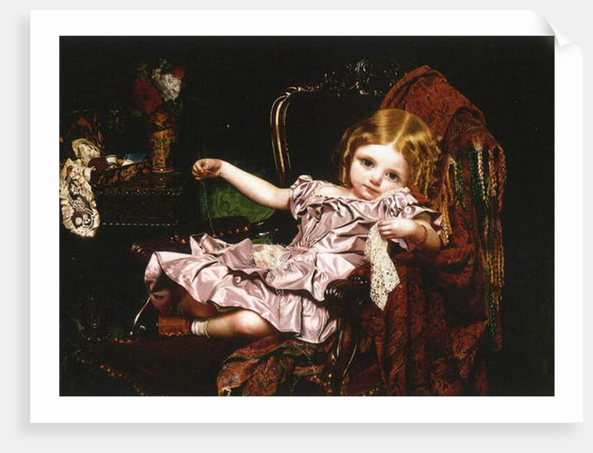 Young Girl in an Armchair, c.1850 by Sophie Anderson